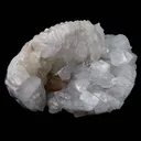 Powellite Inside Apophyllite Half Geode Natural Mineral Specimen - image 1