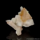 Powellite on Stilbite - image 1