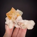 Powellite on Stilbite - image 2