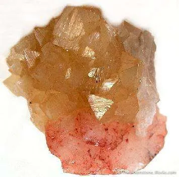 Powellite on Stilbite image
