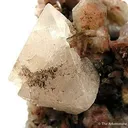 Powellite on Stilbite - image 3