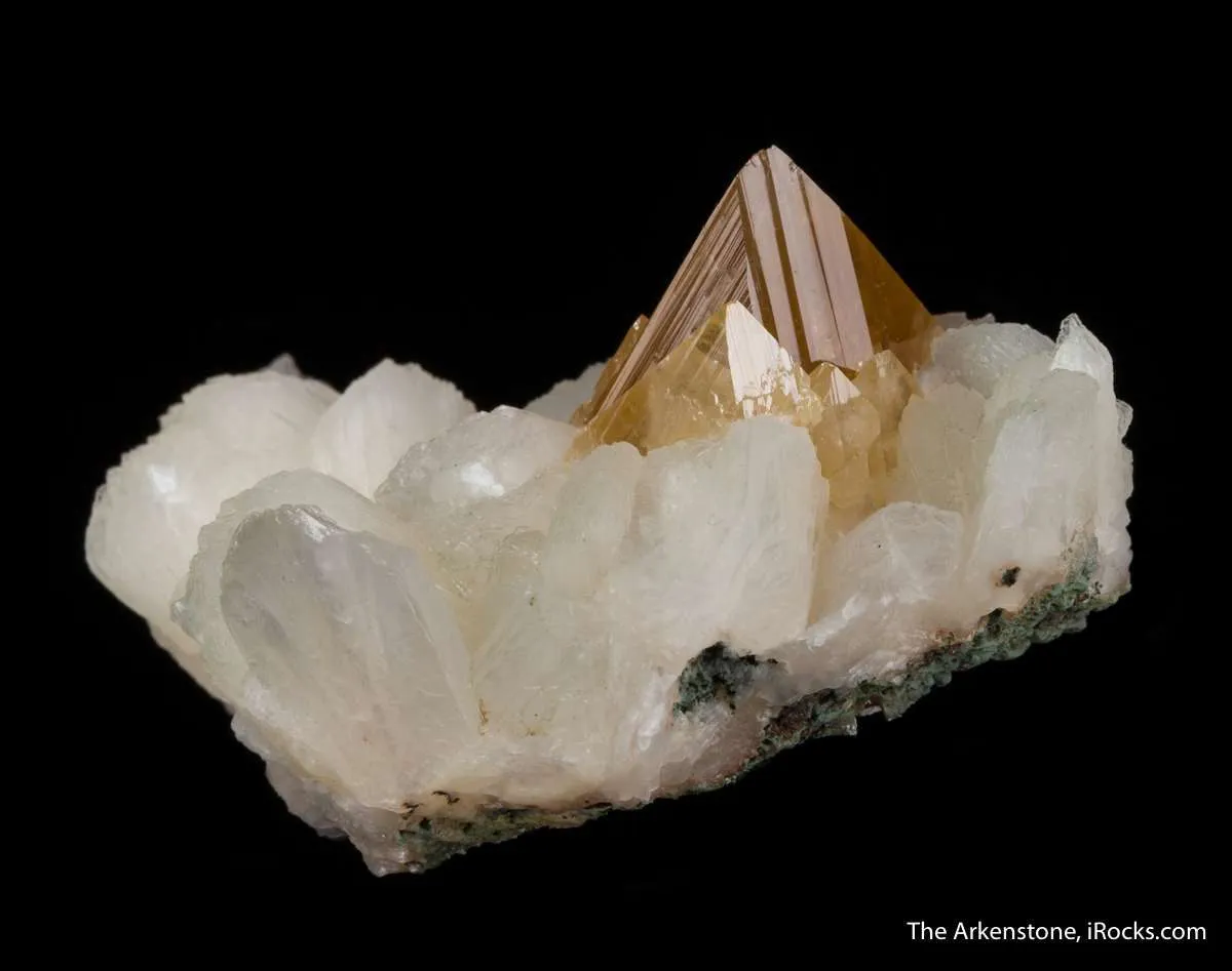 Powellite on Stilbite - image 5