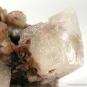 Powellite on Stilbite - image 2