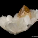 Powellite on Stilbite - image 6