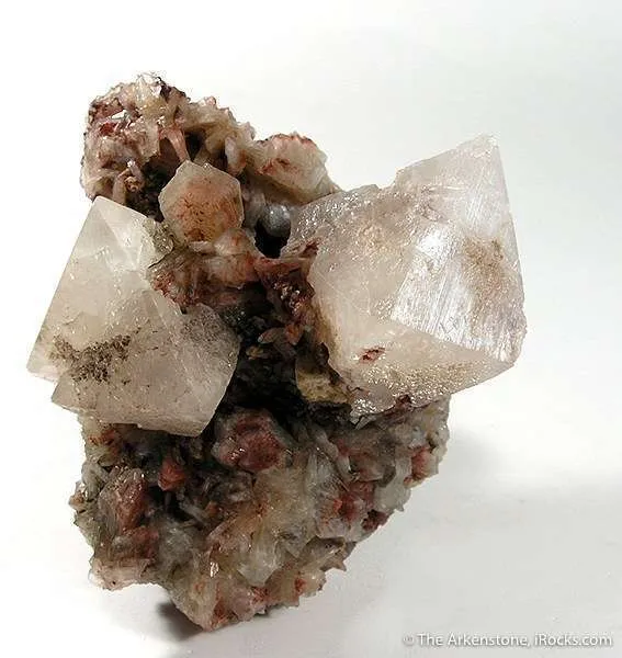 Powellite on Stilbite image