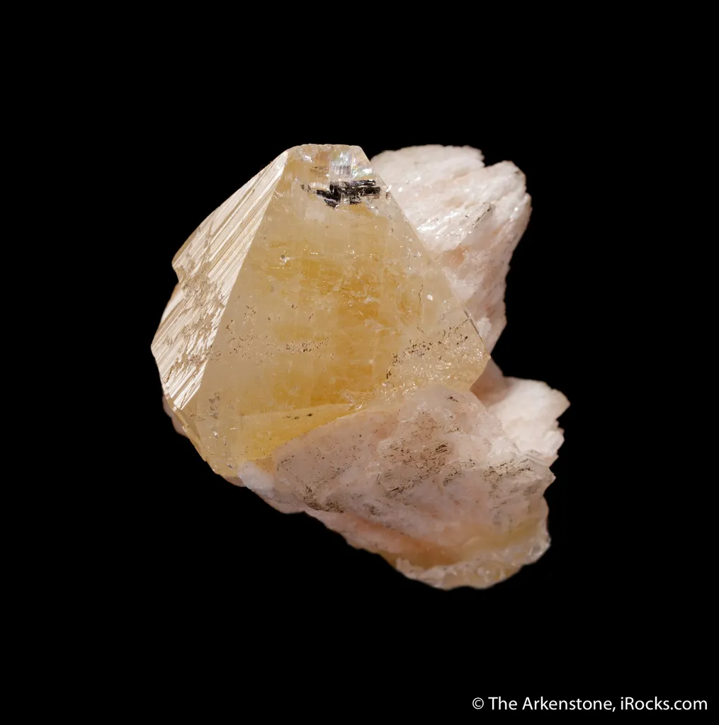 Powellite on Stilbite - image 5