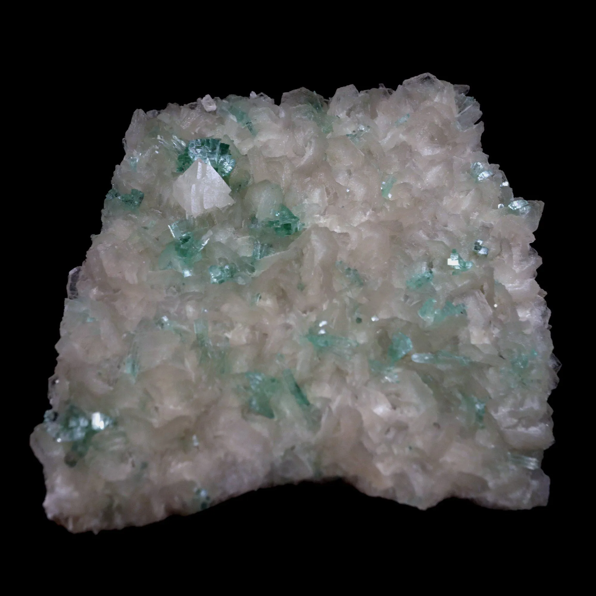 Powellite Rare Find with Green Apophyllite Natural Mineral Specimen - image 6