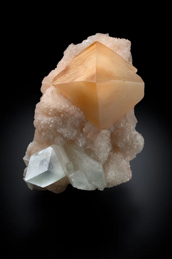 Powellite with Apophyllite image