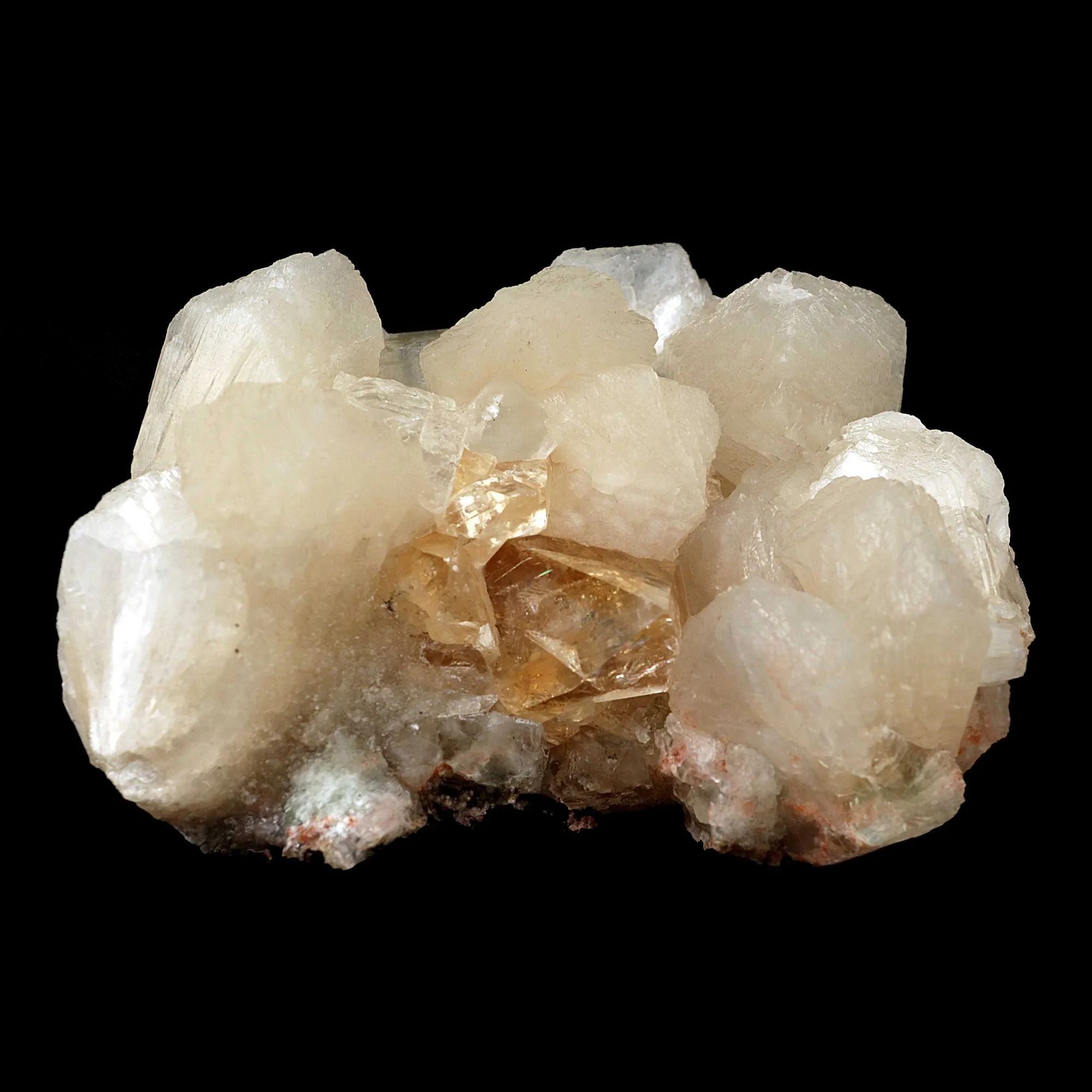 Powellite with Stilbite Natural Mineral Specimen - image 3