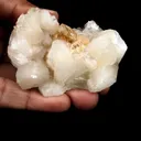Powellite with Stilbite Natural Mineral Specimen - image 5