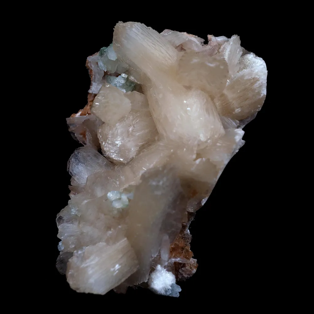 Powellite with Stilbite Rare Find fluorescent Natural Mineral Specimen - image 3
