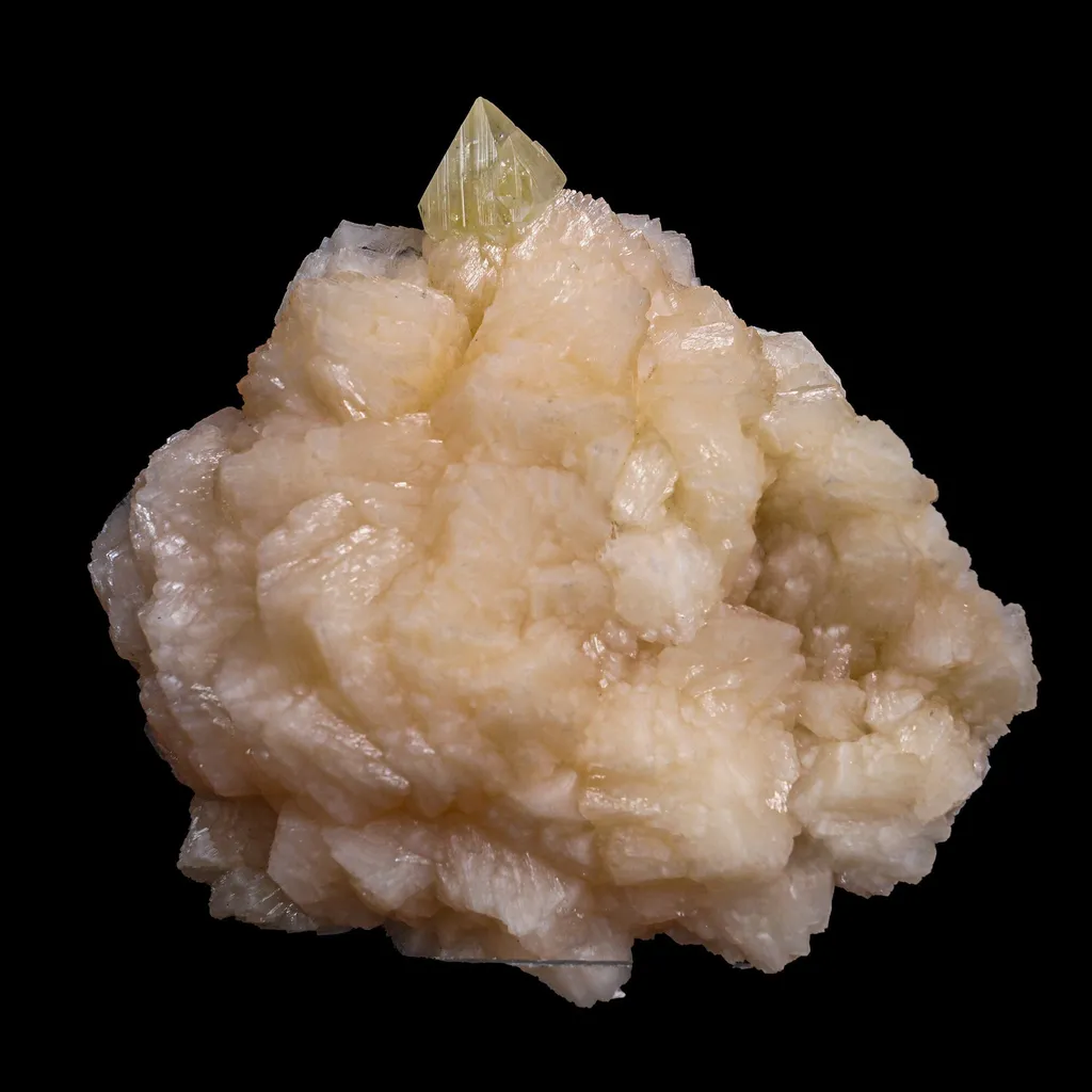 Powellite with Stilbite Rare Find Natural Mineral Specimen image