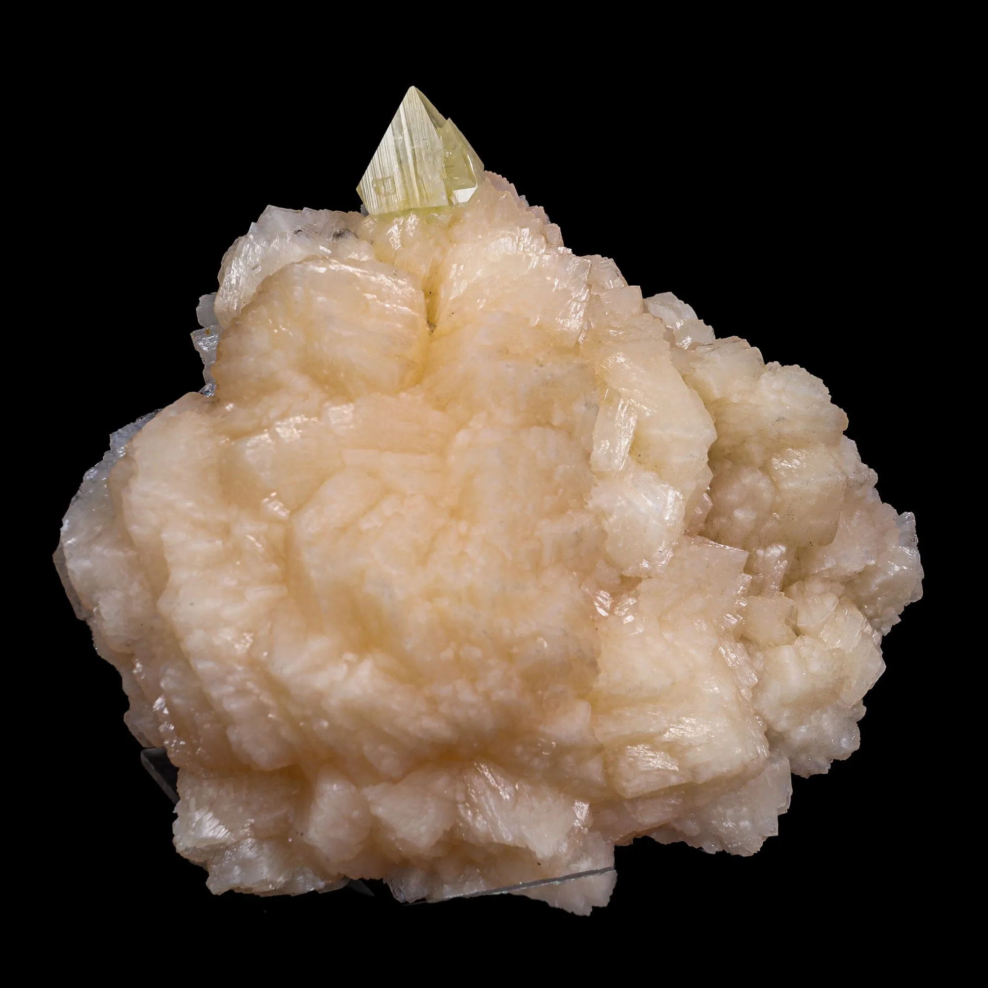 Powellite with Stilbite Rare Find Natural Mineral Specimen - image 2