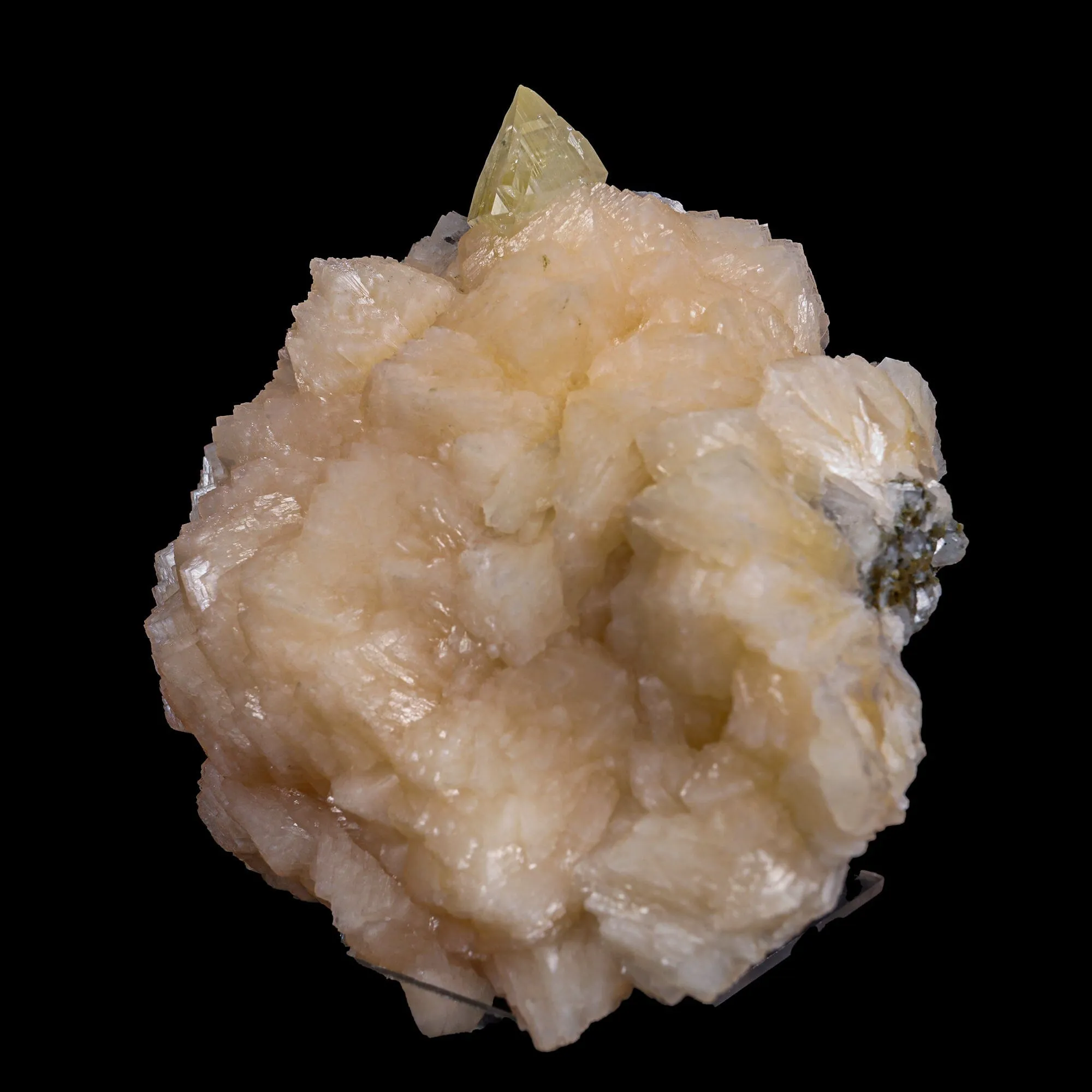 Powellite with Stilbite Rare Find Natural Mineral Specimen - image 3