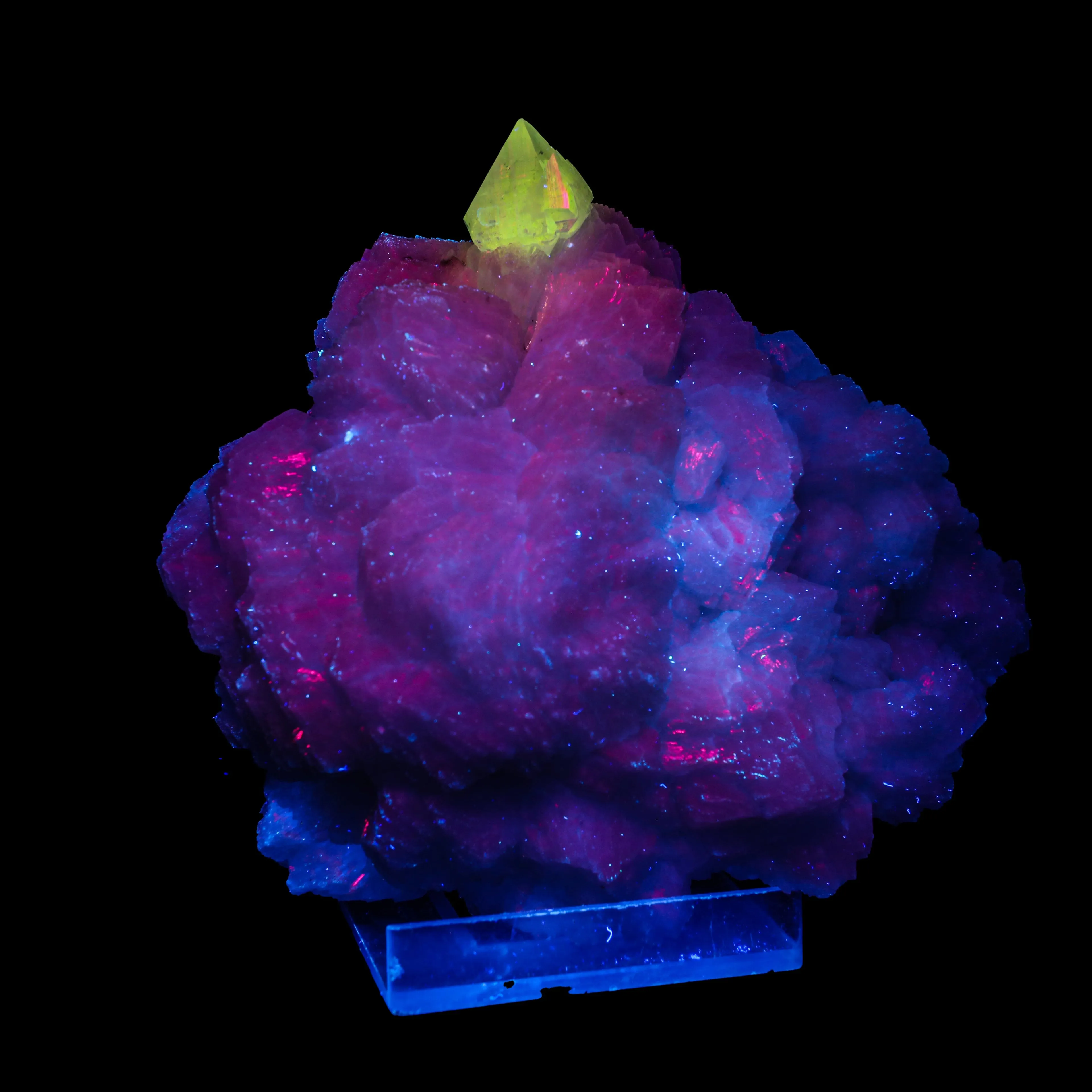 Powellite with Stilbite Rare Find Natural Mineral Specimen - image 5