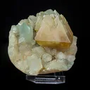 Powellite with Stilbite Rare Find Natural Mineral Specimen - image 1