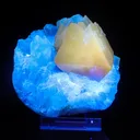 Powellite with Stilbite Rare Find Natural Mineral Specimen - image 2