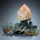 Prase Sceptre Quartz with Ilvaite - image 2