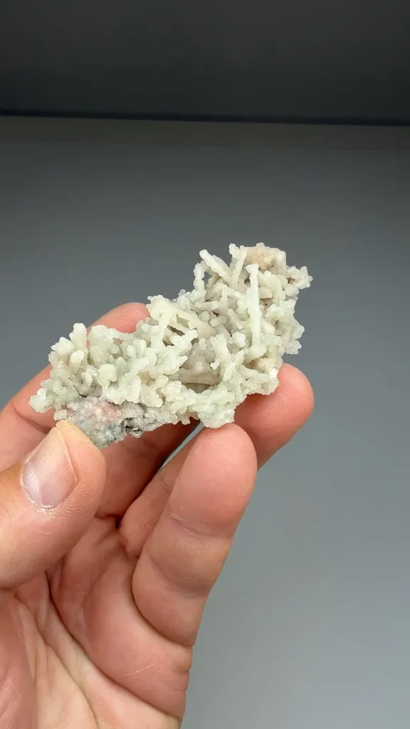 Prehnite after Laumontite with Copper - image 2