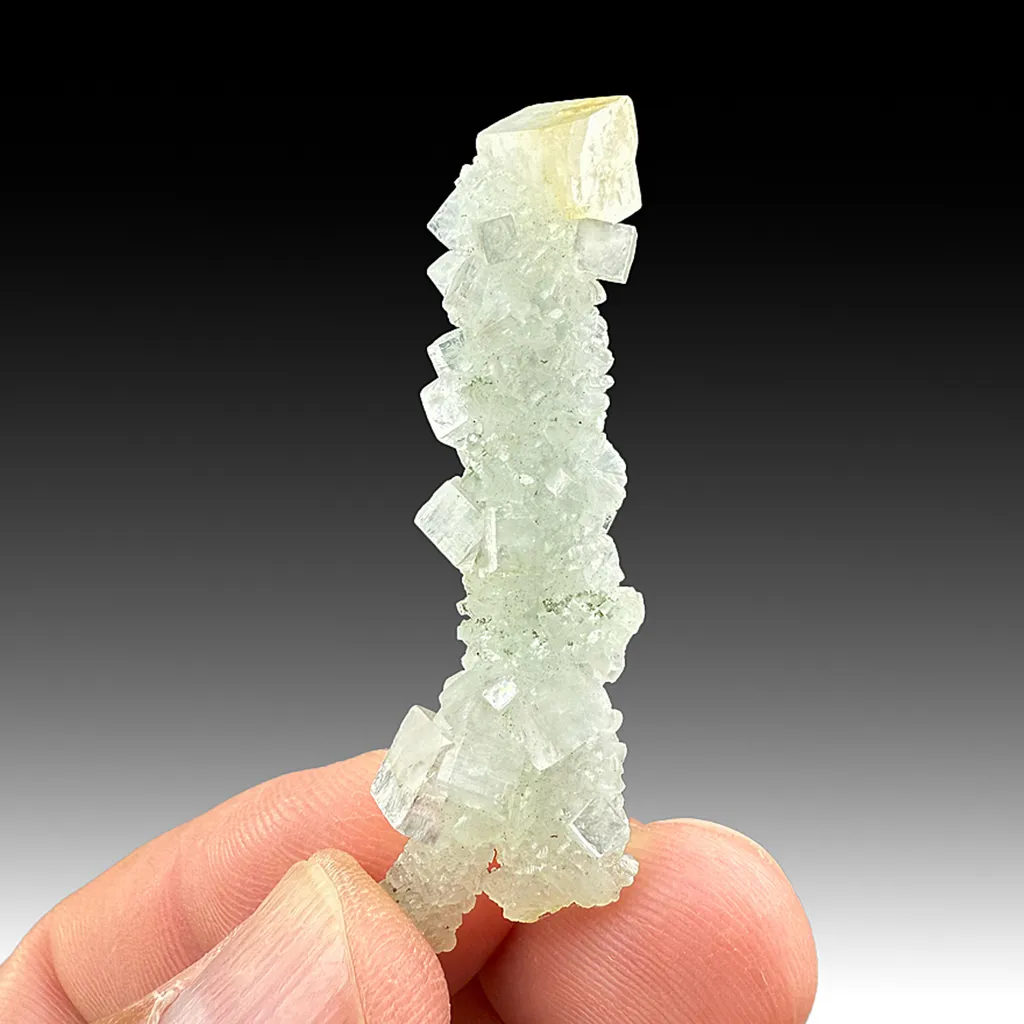 Prehnite after Laumontite with Fluorapophyllite-K (720) image