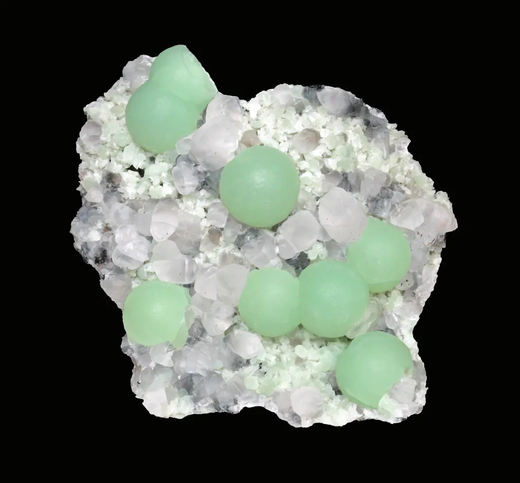 Prehnite and calcite image