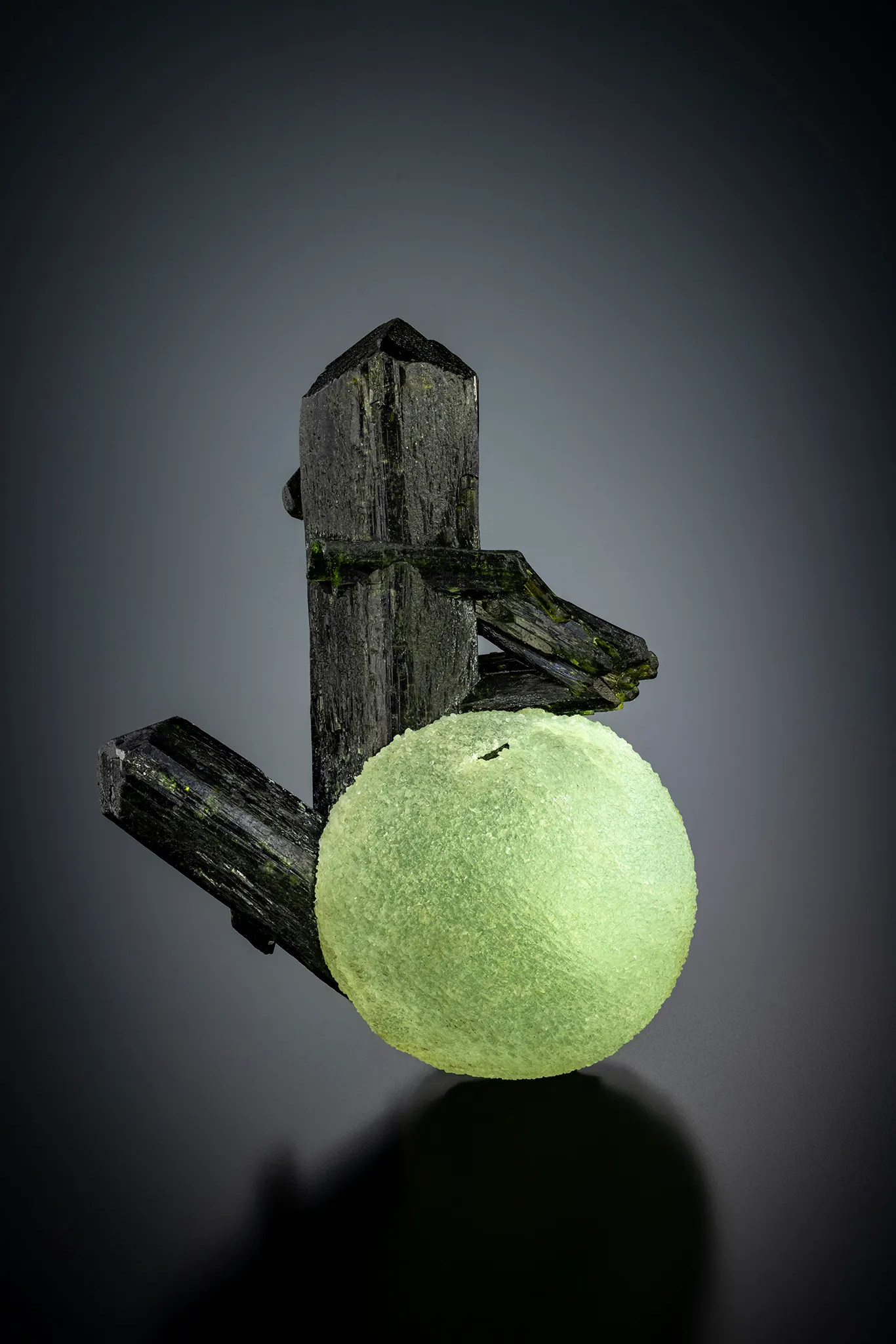 Prehnite ball, Epidote - image 1