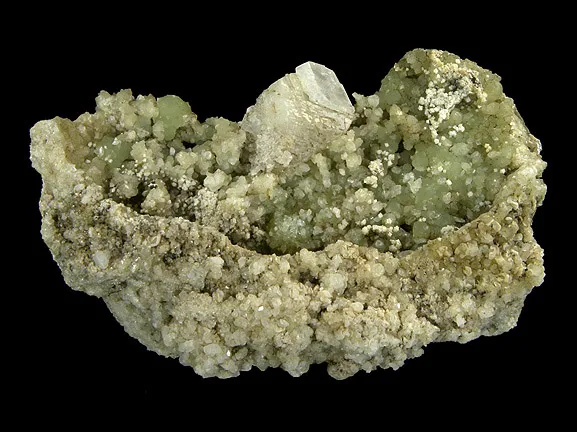 Prehnite, Calcite image