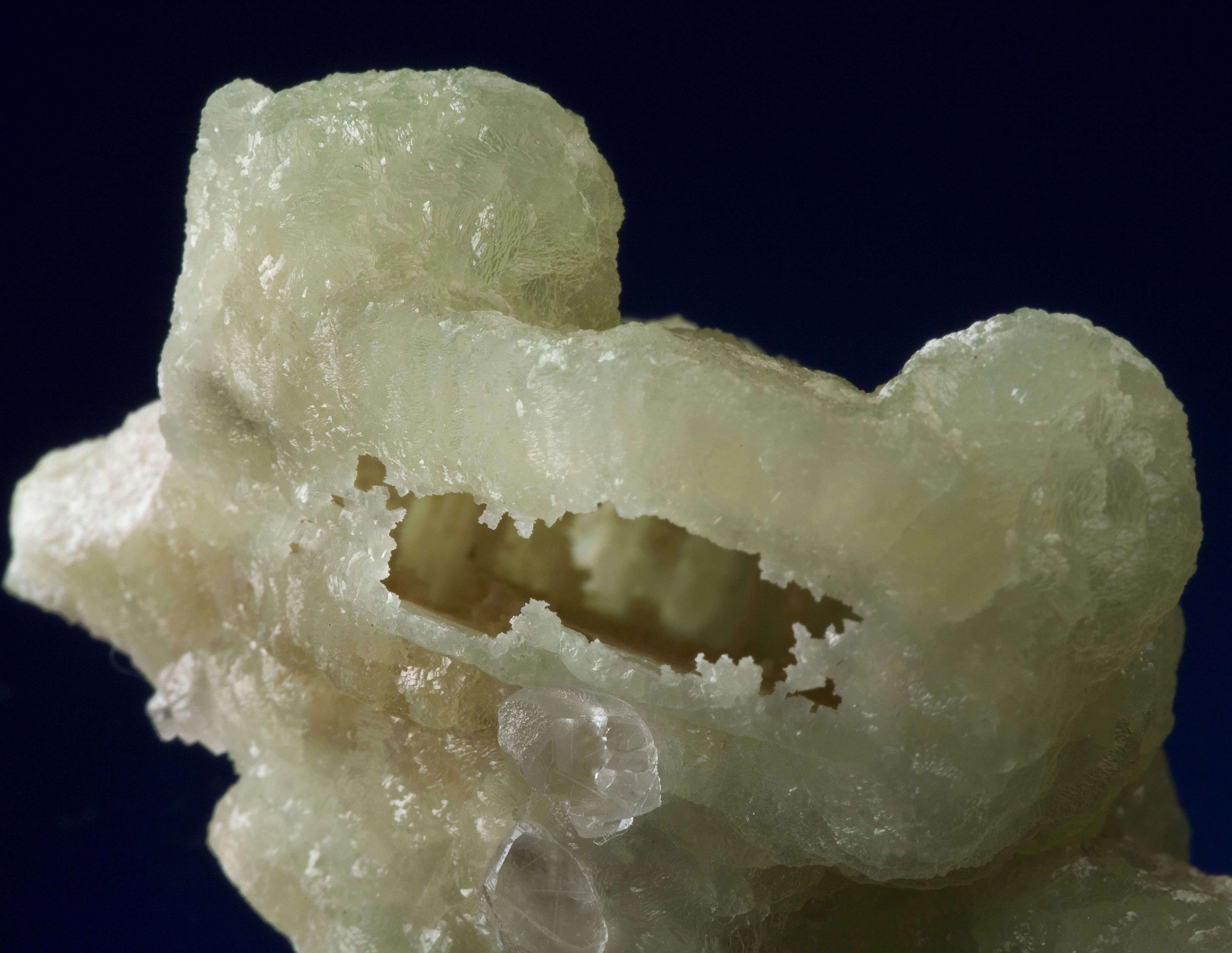 Prehnite Cast After Anhydrite - Prospect Park Quarry, New Jersey, USA
