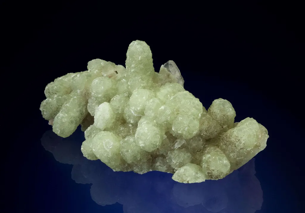 Prehnite Cast After Anhydrite With Calcite - image 2