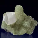 Prehnite Cast After Anhydrite With Calcite - image 1