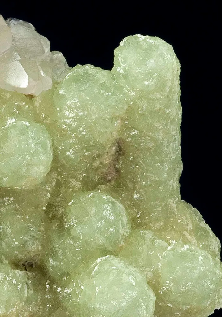 Prehnite Cast After Anhydrite With Calcite - image 2