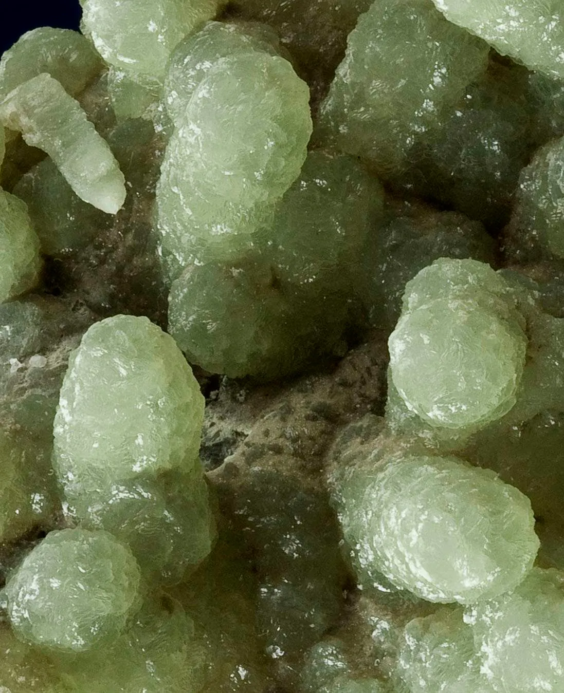 Prehnite Cast After Anhydrite With Calcite - image 2