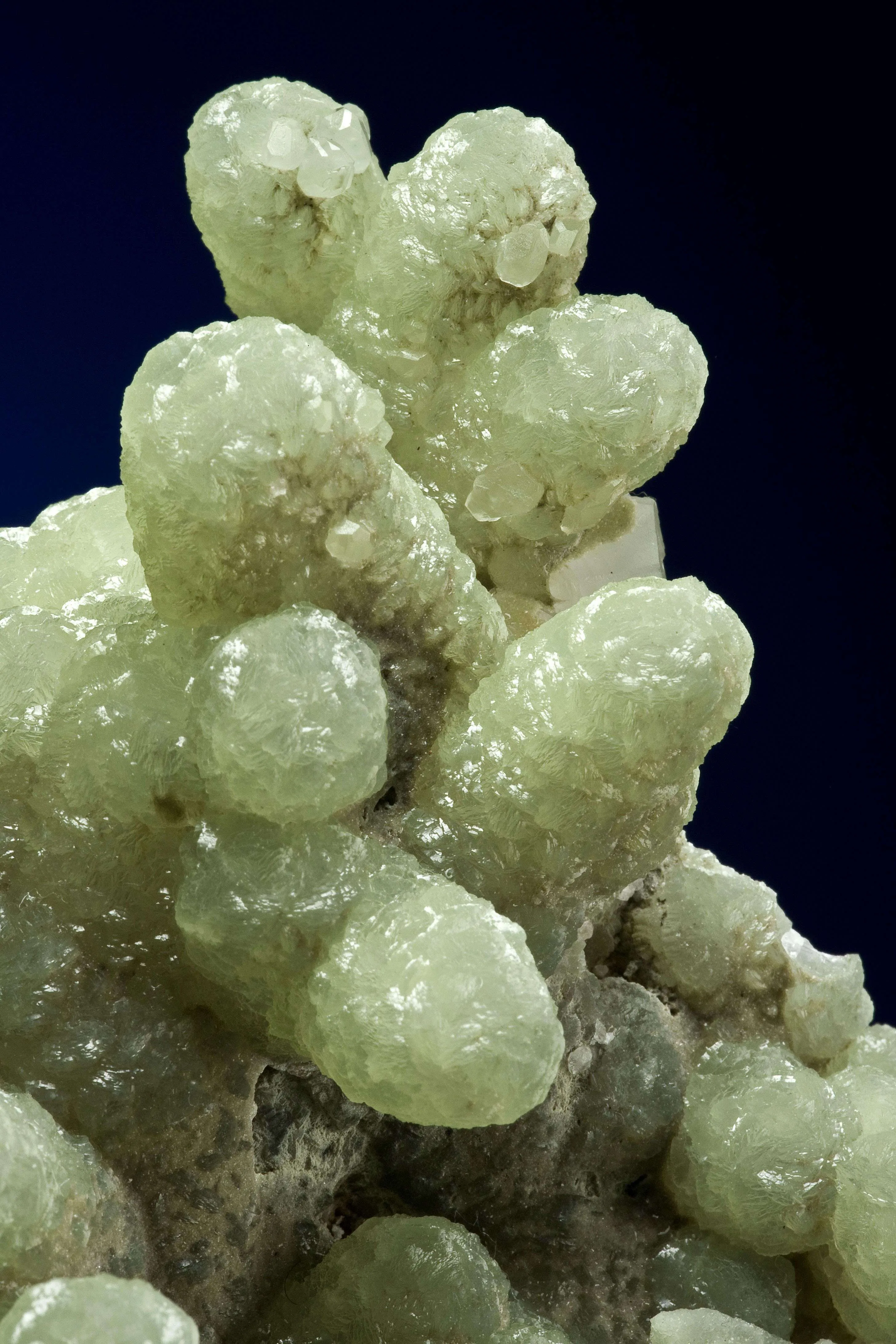 Prehnite Cast After Anhydrite With Calcite - image 4