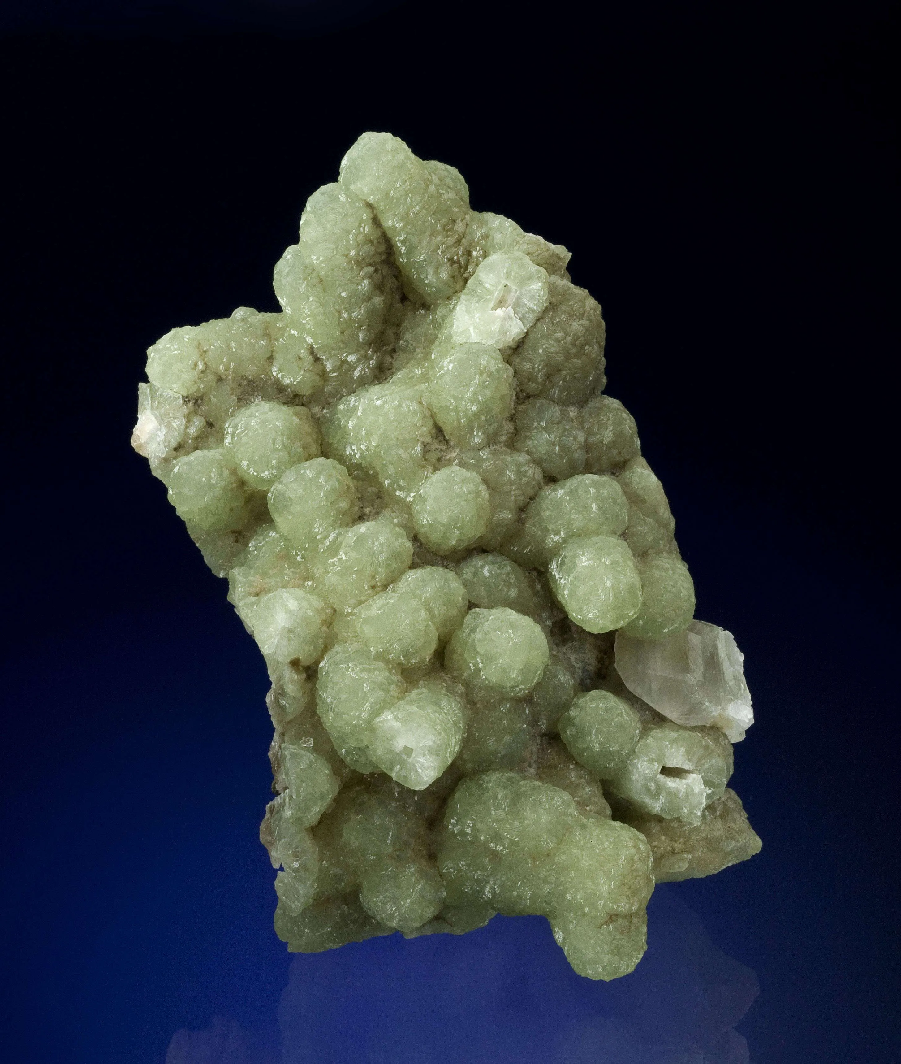 Prehnite Cast After Anhydrite With Calcite - image 1