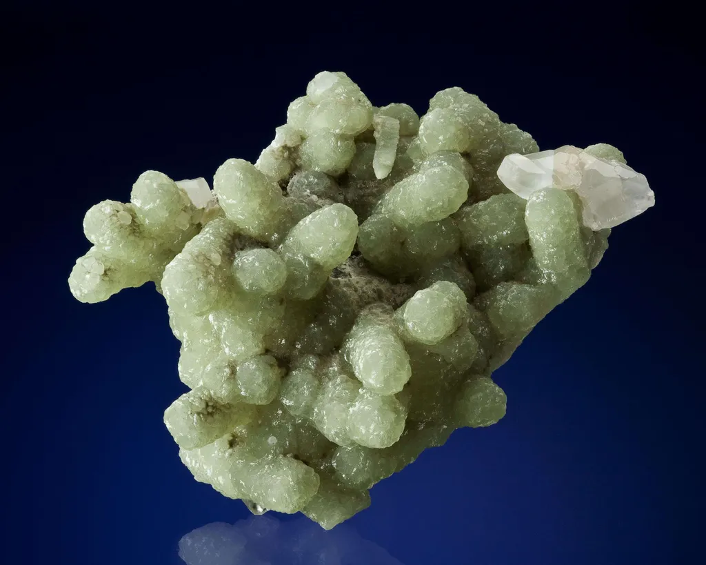 Prehnite Cast After Anhydrite With Calcite image