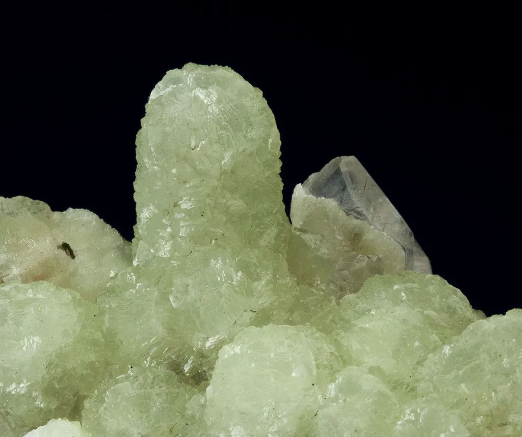 Prehnite Cast After Anhydrite With Calcite - image 3