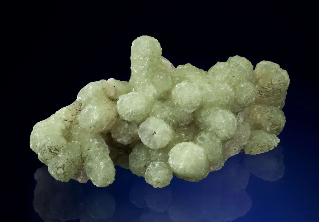 Prehnite Cast After Anhydrite With Calcite image