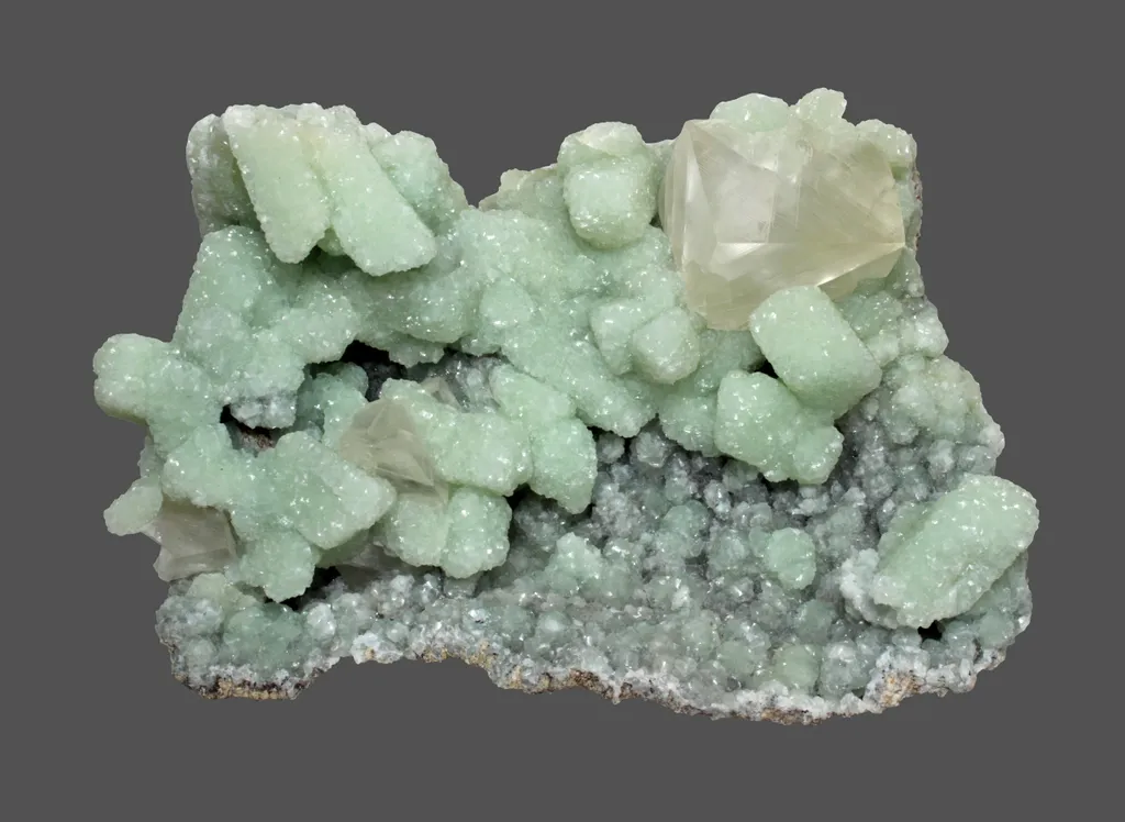 Prehnite epimorph after glauberite from USA, New Jersey, Watchung, Fanwood Quarry image