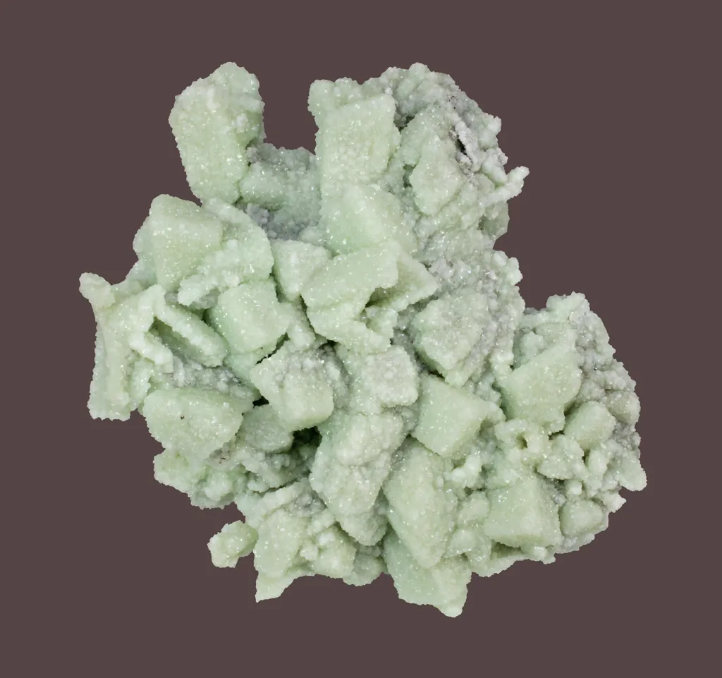 Prehnite epimorph after glauberite, USA, Watchung, Fanwood Quarry image