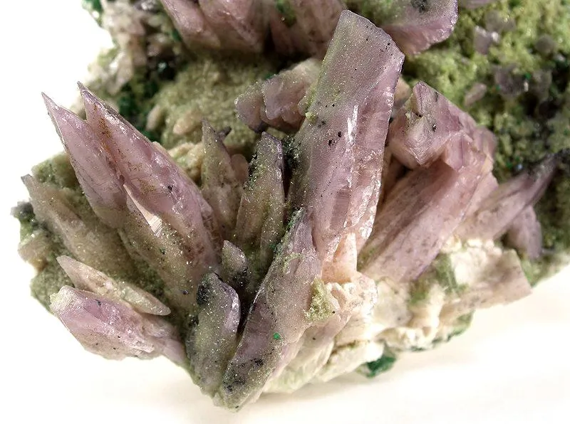 Prehnite (Manganoan) With Grossular Garnet - image 2