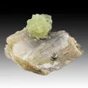 Prehnite on Axinite-Mn - image 1