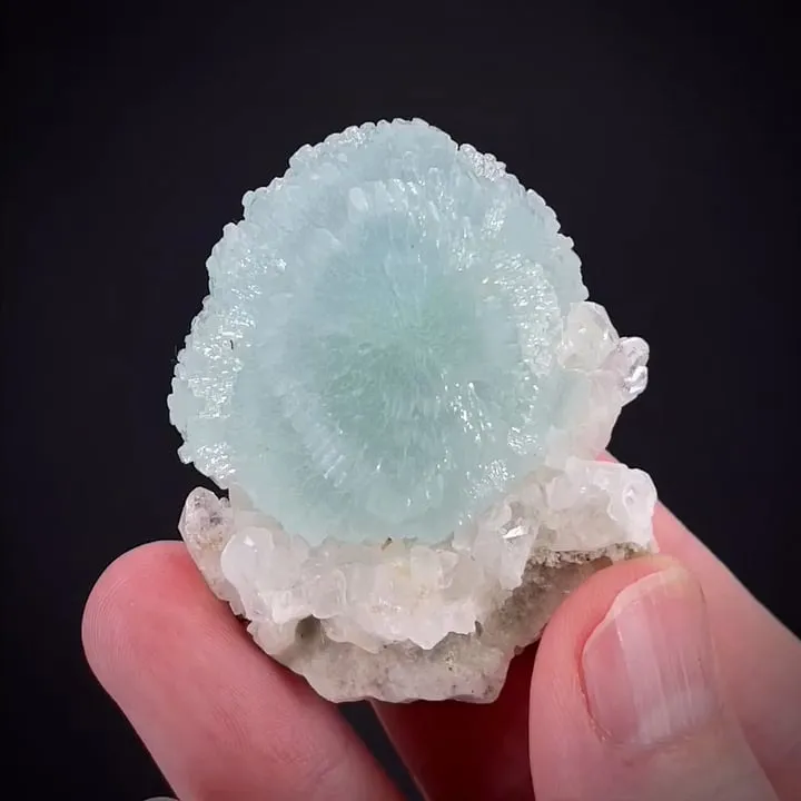 Prehnite on Calcite image