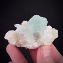 Prehnite on Calcite with Quartz - image 1