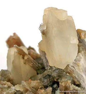 Prehnite on Diopside - image 3