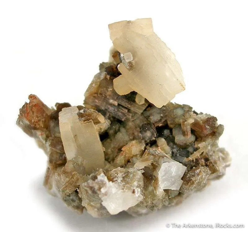 Prehnite on Diopside image