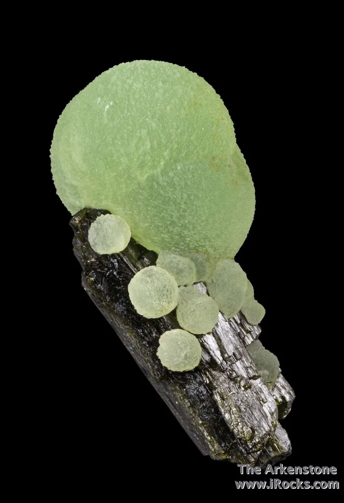 Prehnite on Epidote "Lollipop" - image 2
