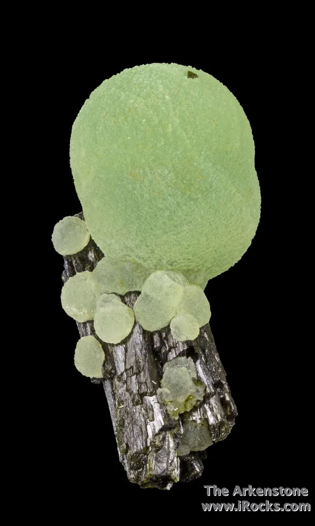 Prehnite on Epidote "Lollipop" image