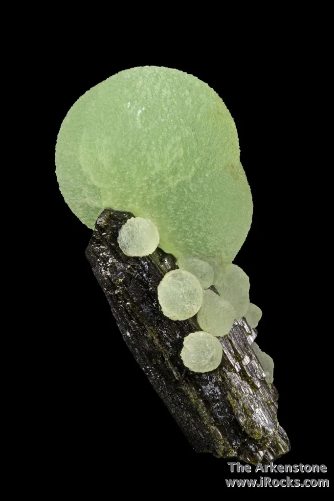 Prehnite on Epidote "Lollipop" - image 3