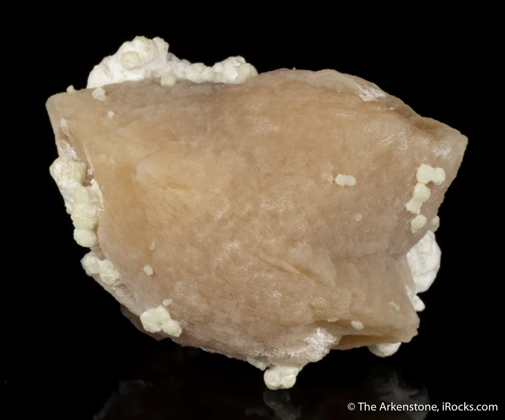 Prehnite on Grossular Garnet image