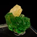 Prehnite on Grossular var. Tsavorite - image 1
